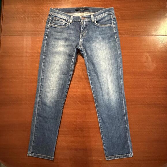 Joe's Jeans The Libby Crop Mid Rise Straight Leg Jeans Blue Wash Size 27 - Picture 2 of 15